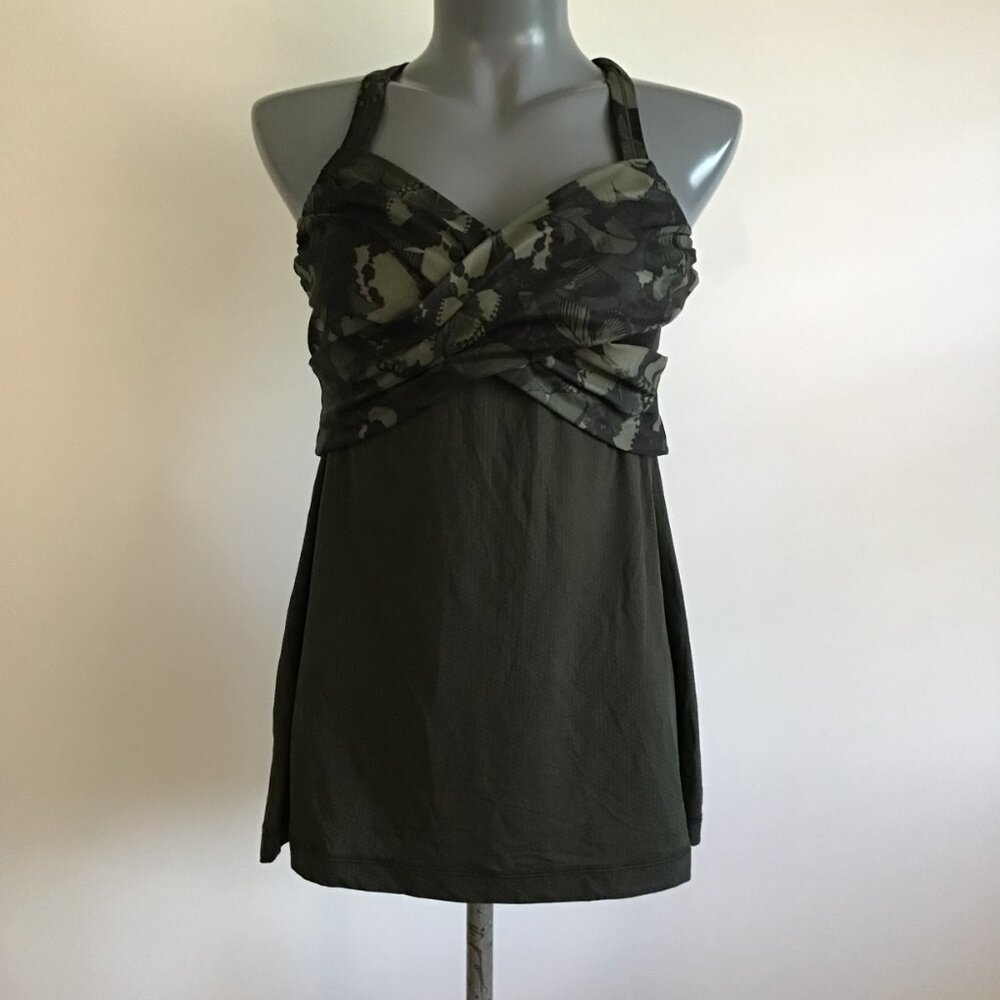 Lululemon Wrap I It Up Tank Fatigue Green Size 12